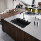 Franke Maris Slim J pull-out bateria kuchenna z wyciąganą wylewką czarny mat 115.0728.389