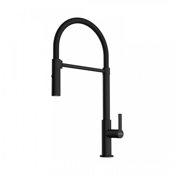 Franke Maris Slim semi-pro bateria kuchenna z wyciąganą wylewką czarny mat 115.0728.396