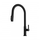 Franke Maris Slim Clear Water bateria kuchenna stojąca z wyciąganą wylewką z podłączeniem do filtra wody czarny mat 120.0730.911