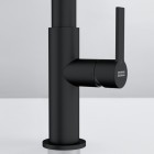 Franke Maris Slim Clear Water bateria kuchenna stojąca z wyciąganą wylewką z podłączeniem do filtra wody czarny mat 120.0730.911