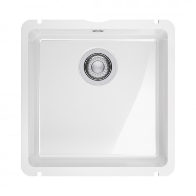 Franke KubusX KXK 110-41 zlewozmywak ceramiczny 44,5x45,4 cm biały połysk 126.0738.286