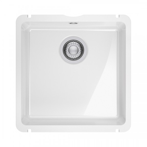 Franke KubusX KXK 110-41 zlewozmywak ceramiczny 44,5x45,4 cm biały połysk 126.0738.286