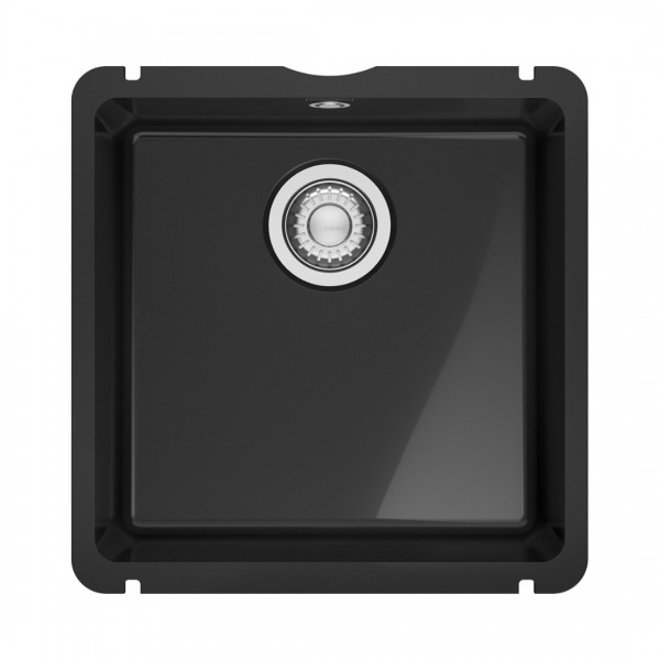 Franke KubusX KXK 110-41 zlewozmywak ceramiczny 44,5x45,4 cm onyx połysk 126.0738.288