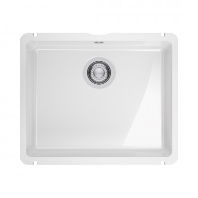 Franke KubusX KXK 110-41 zlewozmywak ceramiczny 54,5x45,4 cm biały połysk 126.0738.290