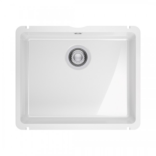 Franke KubusX KXK 110-41 zlewozmywak ceramiczny 54,5x45,4 cm biały połysk 126.0738.290