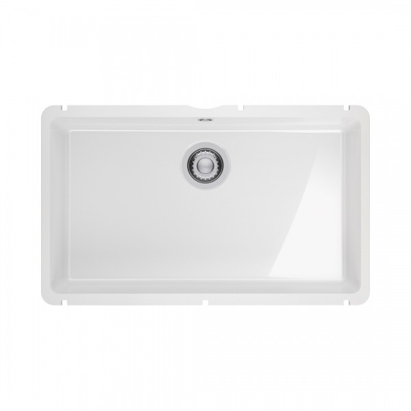 Franke KubusX KXK 110-71 zlewozmywak ceramiczny 74,5x45,4 cm biały połysk 126.0738.294