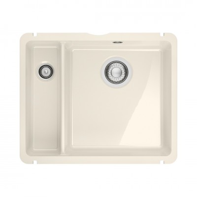 Franke KubusX KXK 160-37-12 zlewozmywak ceramiczny 54,5x45,4 cm kremowy połysk 126.0738.299