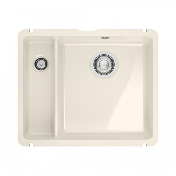 Franke KubusX KXK 160-37-12 zlewozmywak ceramiczny 54,5x45,4 cm kremowy połysk 126.0738.299