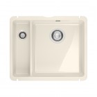 Franke KubusX KXK 160-37-12 zlewozmywak ceramiczny 54,5x45,4 cm kremowy połysk 126.0738.299