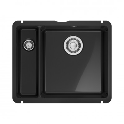 Franke KubusX KXK 160-37-12 zlewozmywak ceramiczny 54,5x45,4 cm onyx połysk 126.0738.300