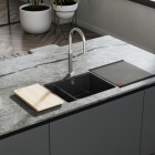 Franke KubusX KXK 160-37-12 zlewozmywak ceramiczny 54,5x45,4 cm onyx połysk 126.0738.300