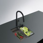 Franke Kanon KNG 110-37 zlewozmywak 41x46 cm Fragranit+ łupkowy szary/czarny mat 125.0737.900