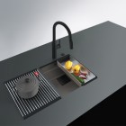 Franke Kanon KNG 110-37 zlewozmywak 41x46 cm Fragranit+ łupkowy szary/czarny mat 125.0737.900