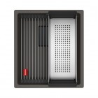 Franke Kanon KNG 110-37 zlewozmywak 41x46 cm Fragranit+ łupkowy szary/czarny mat 125.0737.900