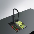 Franke Kanon KNG 110-37 zlewozmywak 41x46 cm Fragranit+ onyx/czarny mat 125.0740.837