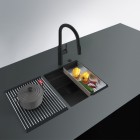 Franke Kanon KNG 110-37 zlewozmywak 41x46 cm Fragranit+ onyx/czarny mat 125.0740.837