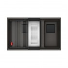Franke Kanon KNG 120 zlewozmywak 76x46 cm Fragranit+ łupkowy szary/czarny mat 125.0737.899