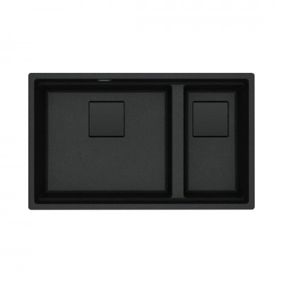 Franke Kanon KNG 120 zlewozmywak 76x46 cm Fragranit+ onyx/czarny mat 125.0740.836