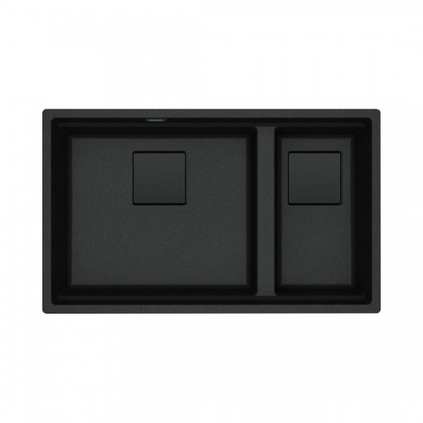 Franke Kanon KNG 120 zlewozmywak 76x46 cm Fragranit+ onyx/czarny mat 125.0740.836