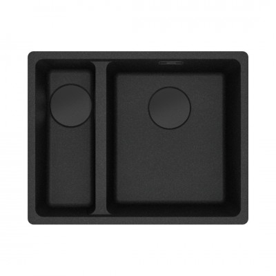 Franke Maris MRG 160-34-15SBL zlewozmywak 55,3x43,3 cm Fragranit+ onyx/czarny mat 125.0740.839