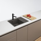Franke Centro CNG 611-62 TL zlewozmywak 62x50 cm komora z lewej Fragranit+ łupkowy szary/czarny mat 114.0738.004