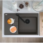 Franke Centro CNG 611-78 TL zlewozmywak 78x50 cm komora z prawej Fragranit+ łupkowy szary/czarny mat 114.0738.001
