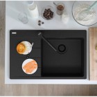 Franke Centro CNG 611-78 TL zlewozmywak 78x50 cm komora z prawej Fragranit+ onyx/czarny mat 114.0740.848