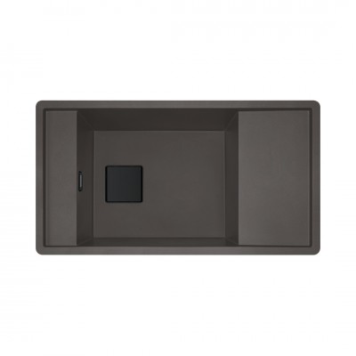 Franke Fresno FSG 611 zlewozmywak 87,7x49,5 cm odwracalny Fragranit+ łupkowy szary/czarny mat 114.0738.000