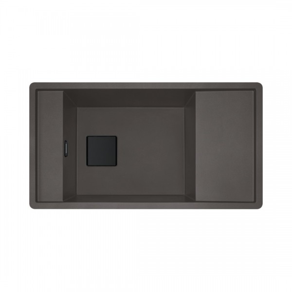 Franke Fresno FSG 611 zlewozmywak 87,7x49,5 cm odwracalny Fragranit+ łupkowy szary/czarny mat 114.0738.000