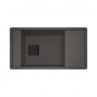 Franke Fresno FSG 611 zlewozmywak 87,7x49,5 cm odwracalny Fragranit+ łupkowy szary/czarny mat 114.0738.000