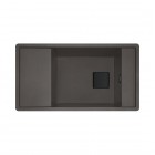 Franke Fresno FSG 611 zlewozmywak 87,7x49,5 cm odwracalny Fragranit+ łupkowy szary/czarny mat 114.0738.000