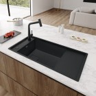 Franke Fresno FSG 611 zlewozmywak 87,7x49,5 cm odwracalny Fragranit+ onyx/czarny mat 114.0740.847