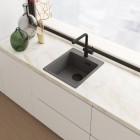 Franke Maris MRG 610-39 zlewozmywak 44x50 cm Fragranit+ łupkowy szary/czarny mat 114.0737.999