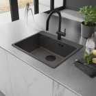 Franke Maris MRG 610-54 zlewozmywak 59x50 cm Fragranit+ łupkowy szary/czarny mat 114.0737.998