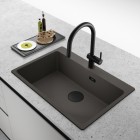 Franke Maris MRG 610-73 zlewozmywak 78x50 cm Fragranit+ łupkowy szary/czarny mat 114.0737.997