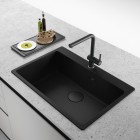 Franke Maris MRG 610-73 zlewozmywak 78x50 cm Fragranit+ onyx/czarny mat 114.0740.844