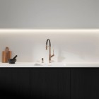 Omnires Vita bateria kuchenna stojąca z wyciąganą wylewką miedź połysk VI6350BLCP