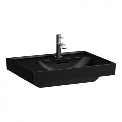 Laufen Meda umywalka ścienna 60x46 cm prawa czarny mat H8171127161041