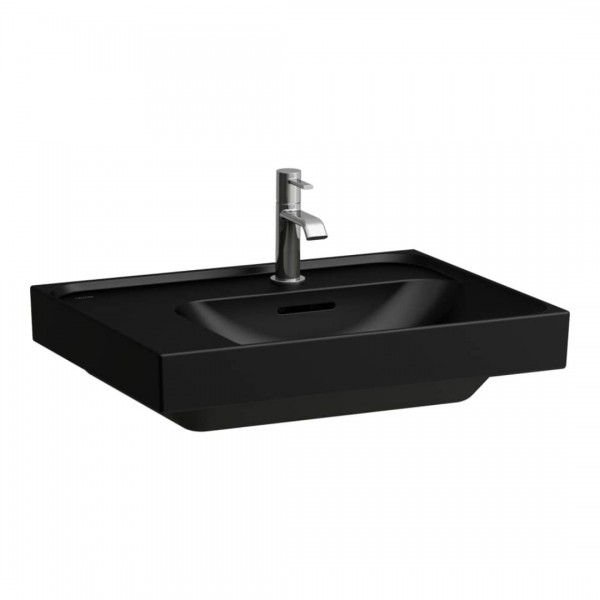 Laufen Meda umywalka ścienna 60x46 cm prawa czarny mat H8171127161041