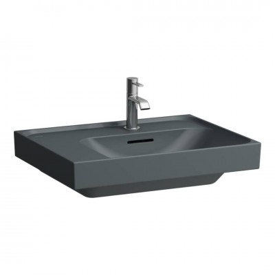 Laufen Meda umywalka ścienna 60x46 cm prawa grafit mat H8171127581041