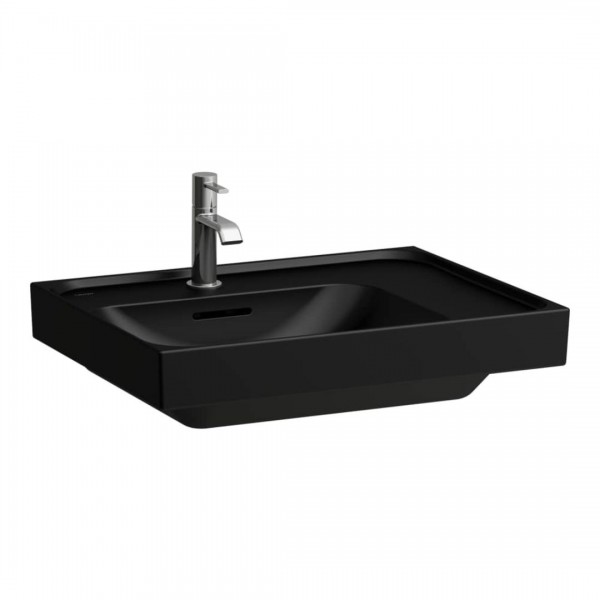 Laufen Meda umywalka ścienna 60x46 cm lewa czarny mat H8171117161041