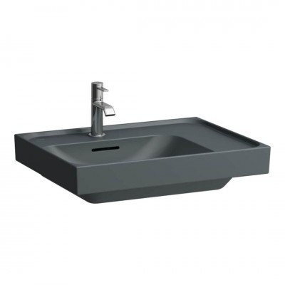Laufen Meda umywalka ścienna 60x46 cm lewa grafit mat H8171117581041