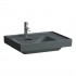 Laufen Meda umywalka ścienna 60x46 cm lewa grafit mat H8171117581041