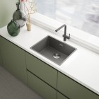 Franke Lina L pull-out bateria kuchenna stojąca z wyciąganą wylewką kamienny szary 115.0728.486