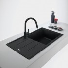 Franke Basis BFG 611-97 zlewozmywak 97x50 cm Fragranit+ onyx/czarny mat 114.0741.178