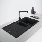 Franke Basis BFG 651-97 zlewozmywak 97x50 cm Fragranit+ onyx/czarny mat 114.0741.191