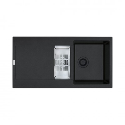 Franke Maris MRG 651-97 zlewozmywak 97x50 cm Fragranit+ onyx/czarny mat 114.0741.201