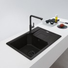 Franke Urban UBG 611-78 XL zlewozmywak 78x50 cm Fragranit+ onyx/czarny mat 114.0741.209