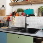 Franke Urban UBG 651-78 zlewozmywak 78x50 cm Fragranit+ onyx/czarny mat 114.0741.213