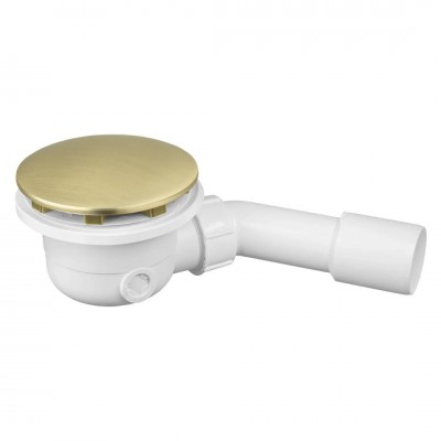 Vicario syfon brodzikowy 90 mm złoto szczotkowane 921A/SZ